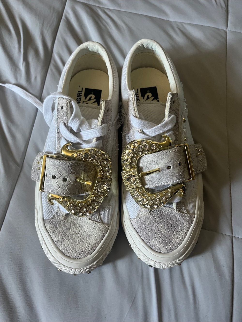 The vans x Metagirl Premium Old Skool 36 diva sneaker in white